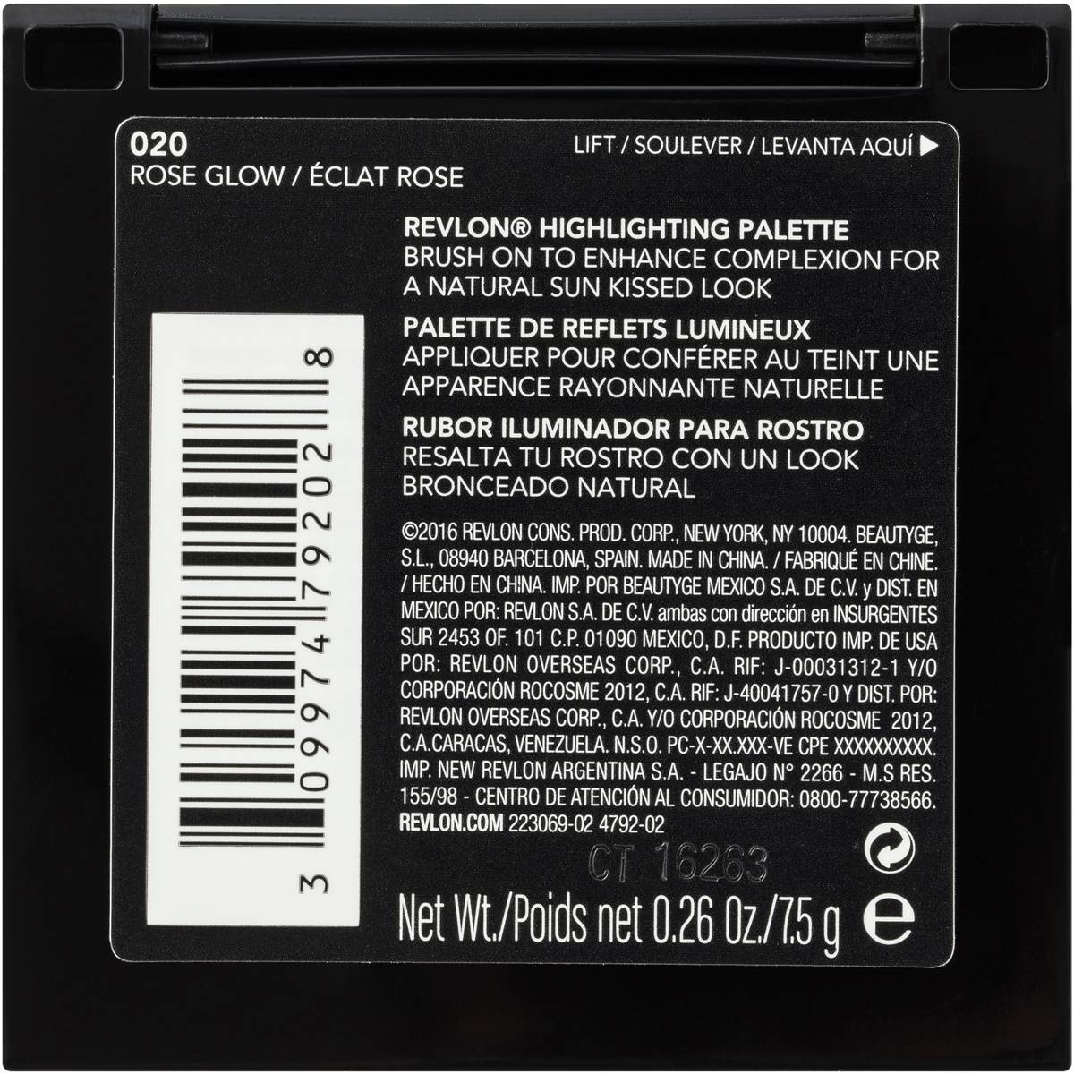 Revlon Highlighting Makeup Palette Rose Glow 7.5g Woolworths