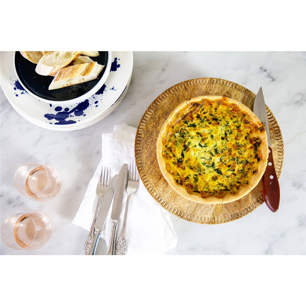 Hedy's Fresh Quiche Spinach & Feta Chilled Meal 1.1kg Woolworths