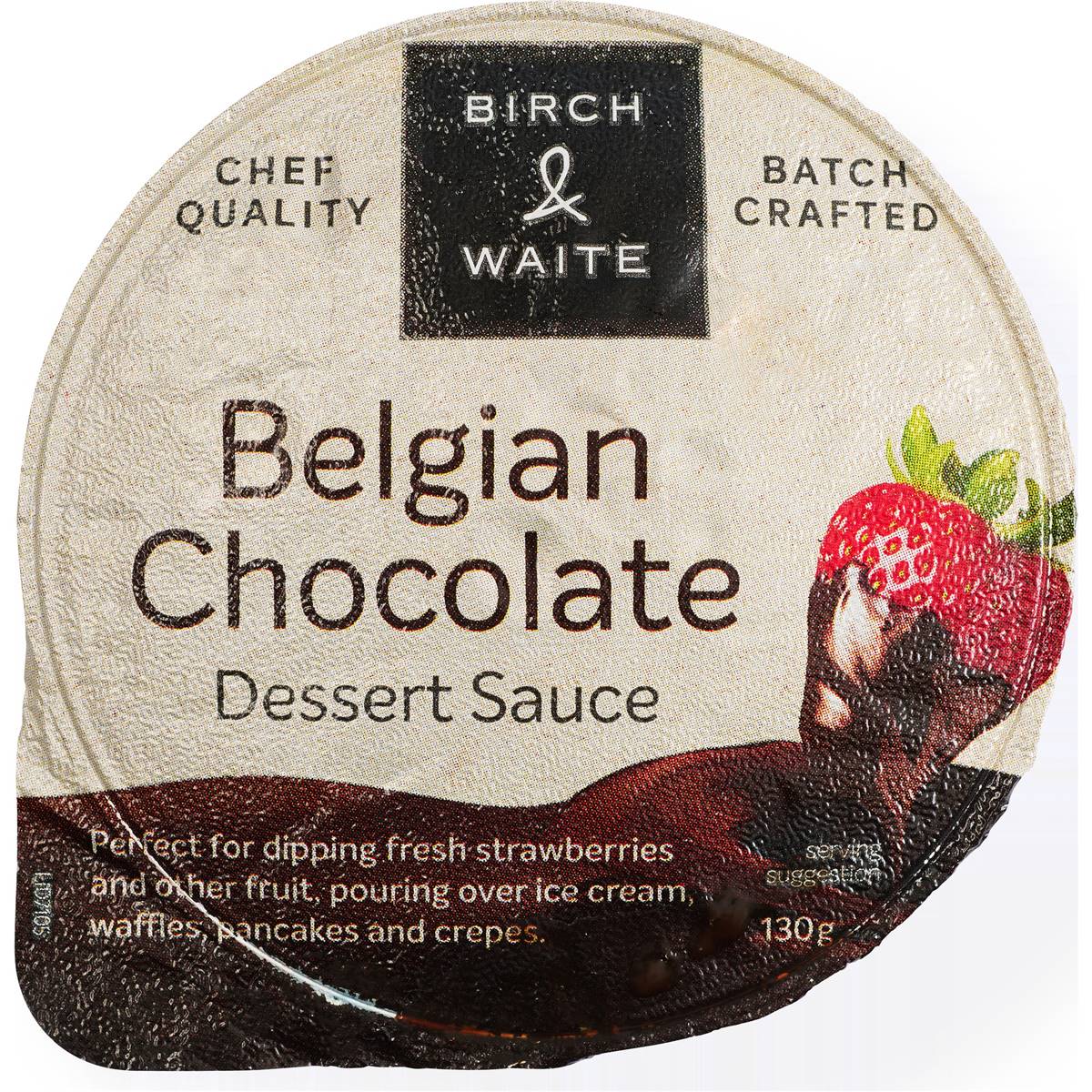 Birch & Waite Milk Chocolate Dessert Sauce 130g Woolworths