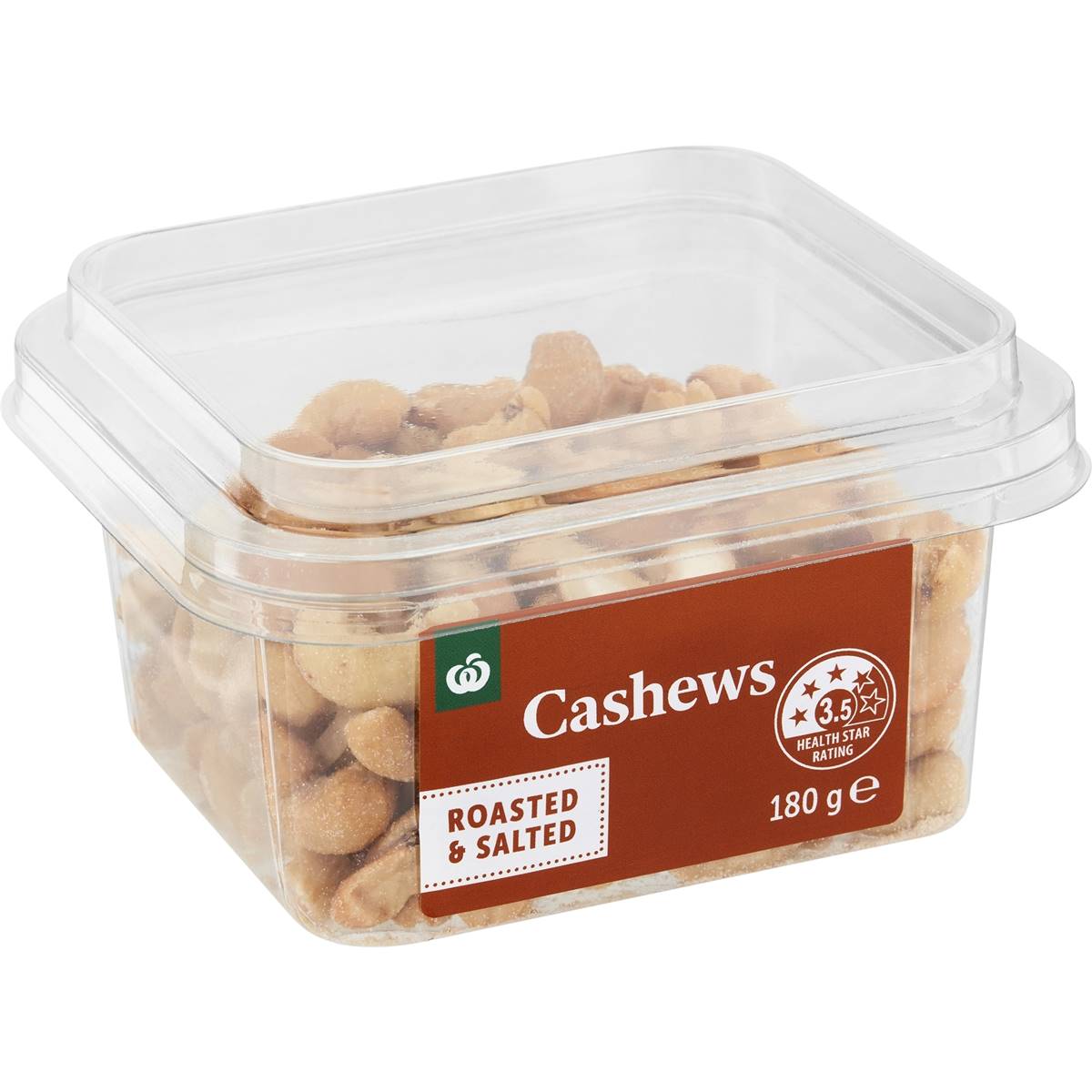 Woolworths Cashew Roasted & Salted Snack Pots 180g Woolworths