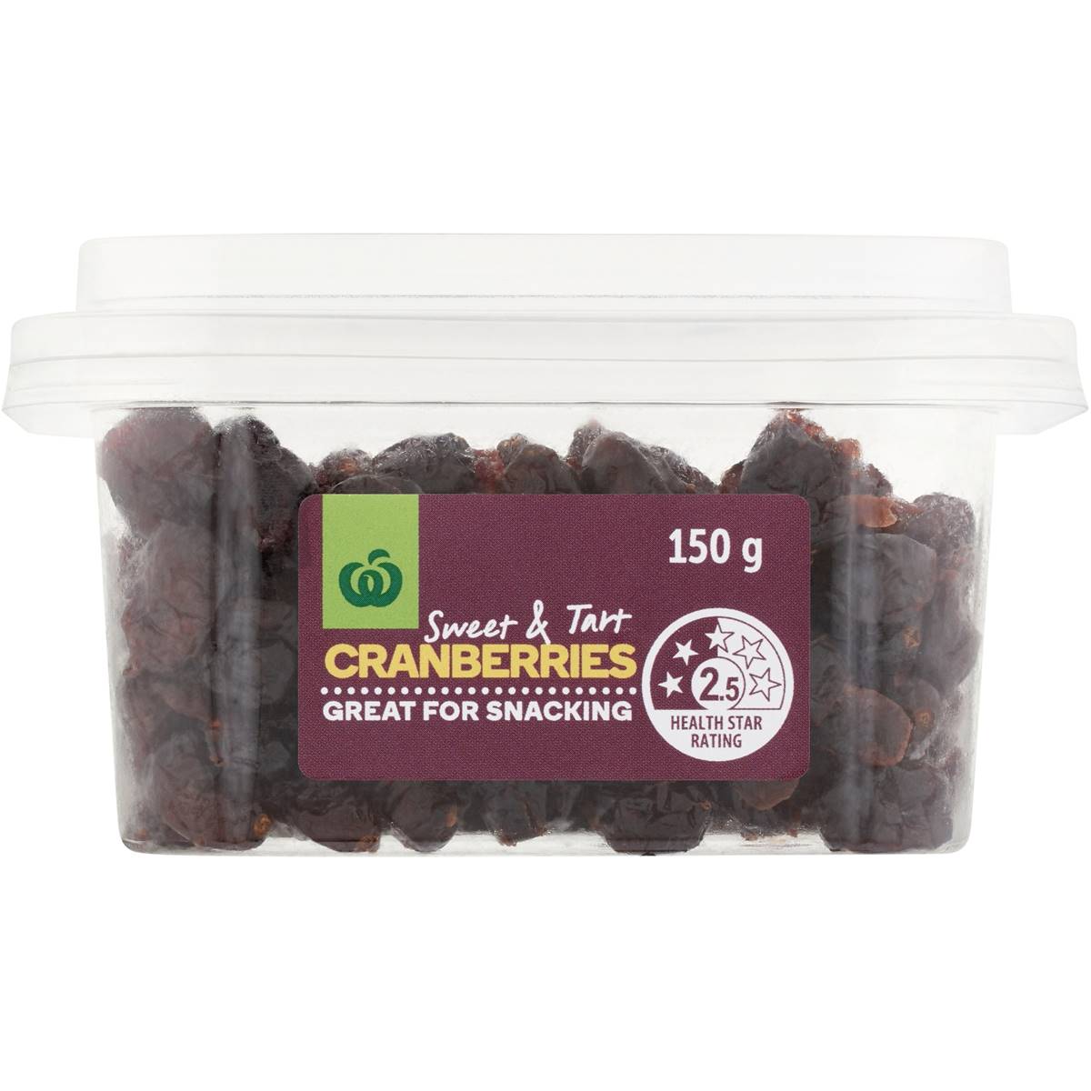 Woolworths Cranberries Snack Pots 150g Woolworths