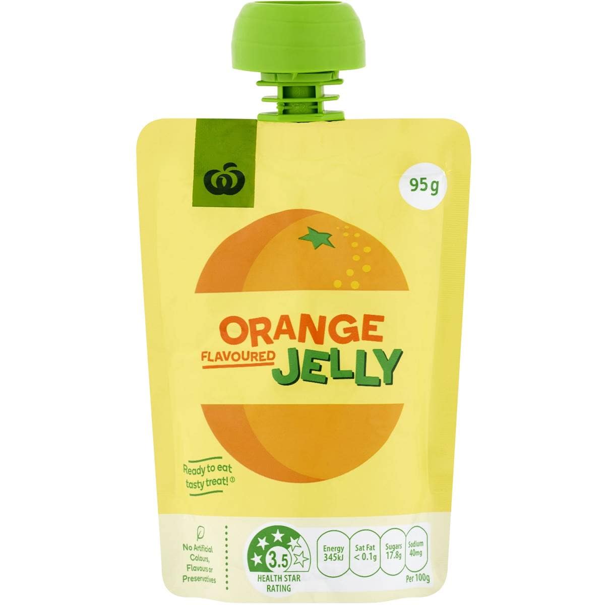 Woolworths Orange Flavoured Jelly In Pouch 95g Woolworths