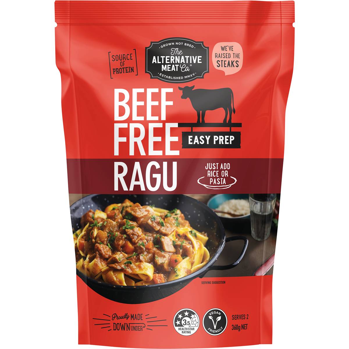 The Alternative Meat Co. Beef Free Ragu 360g Woolworths
