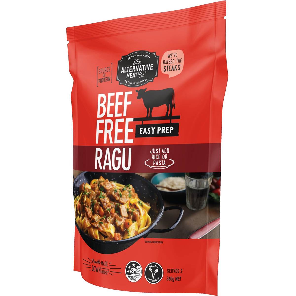 Alternative Meat Co. Beef Free Ragu 360g Woolworths