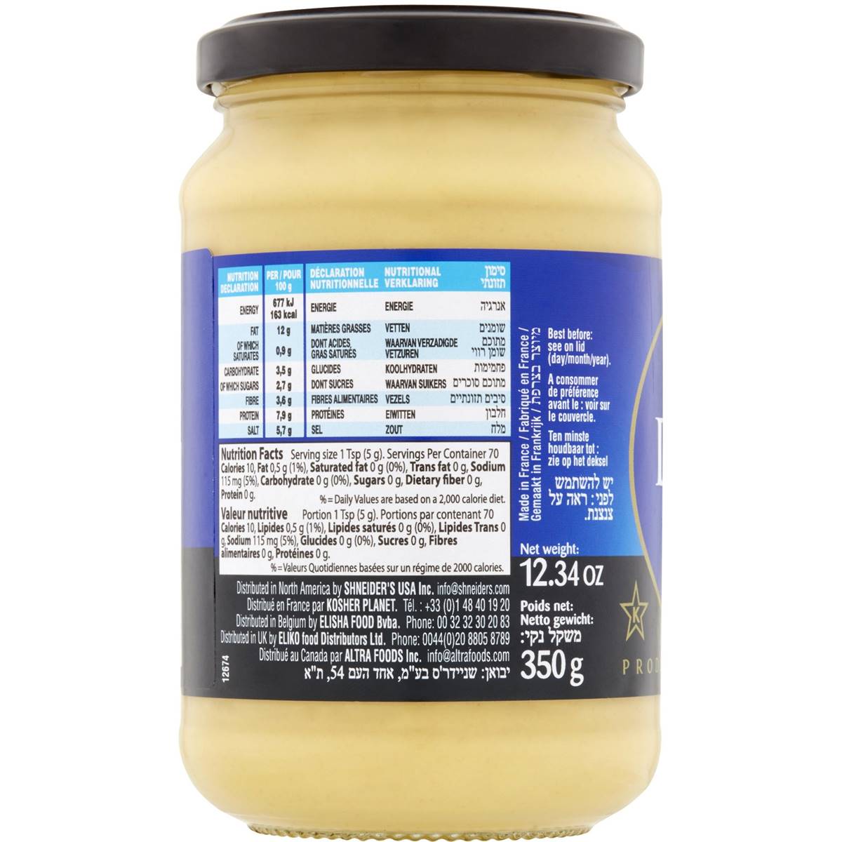 Shneider's Dijon Mustard Large 350g Woolworths