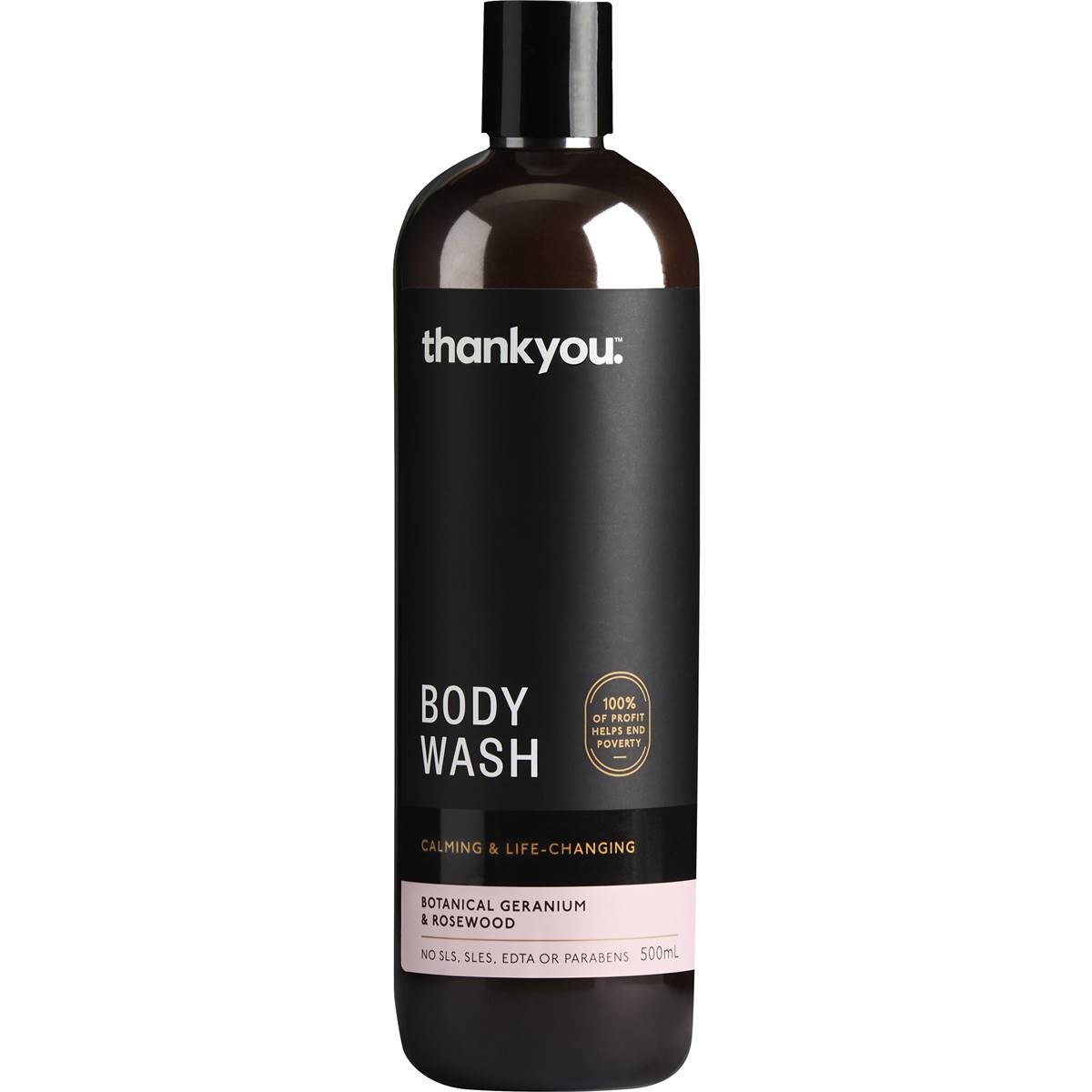 Thankyou. Body Wash Botanical Geranium & Rosewood 500ml Woolworths