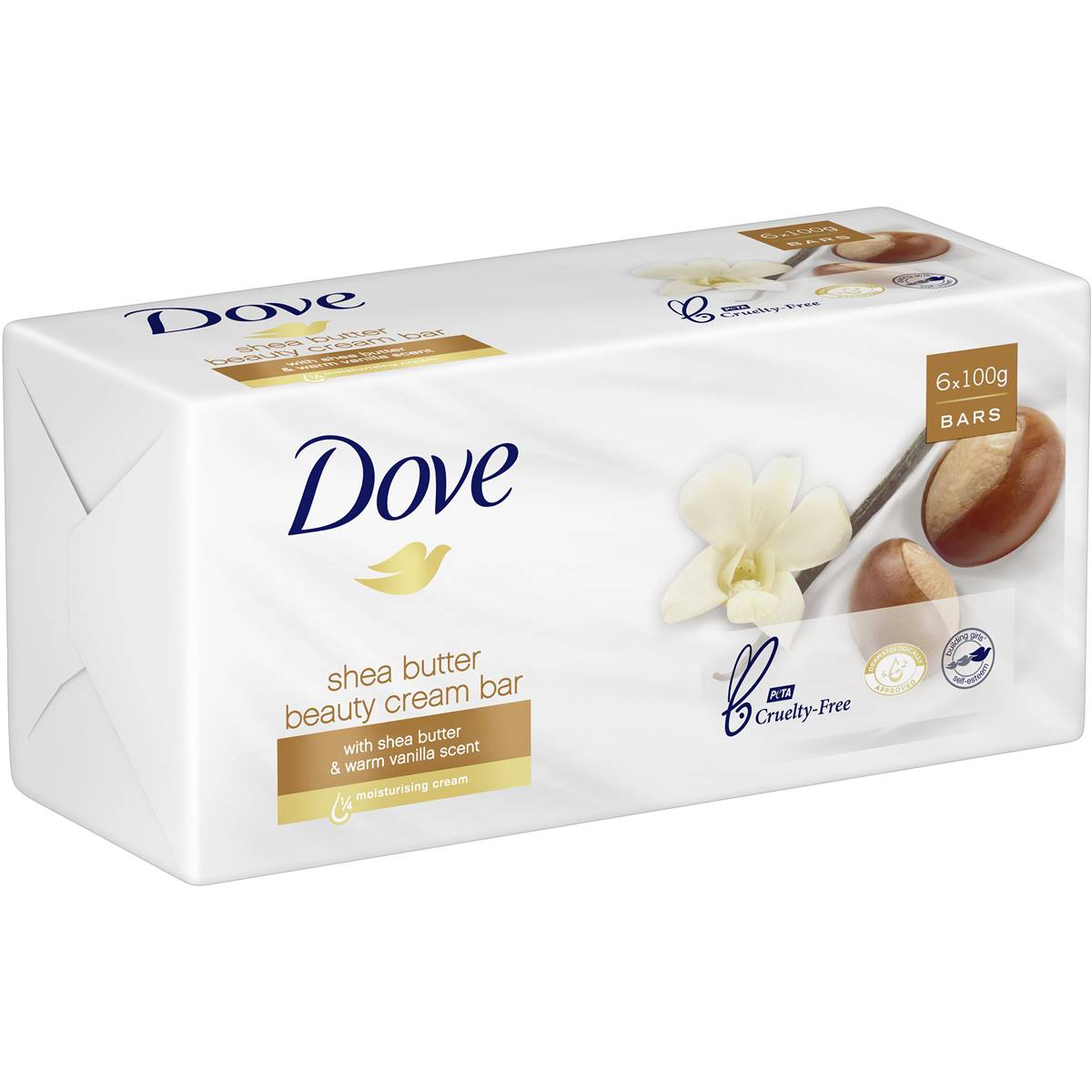Dove Dove Shea Butter 6 Pack 600g Woolworths