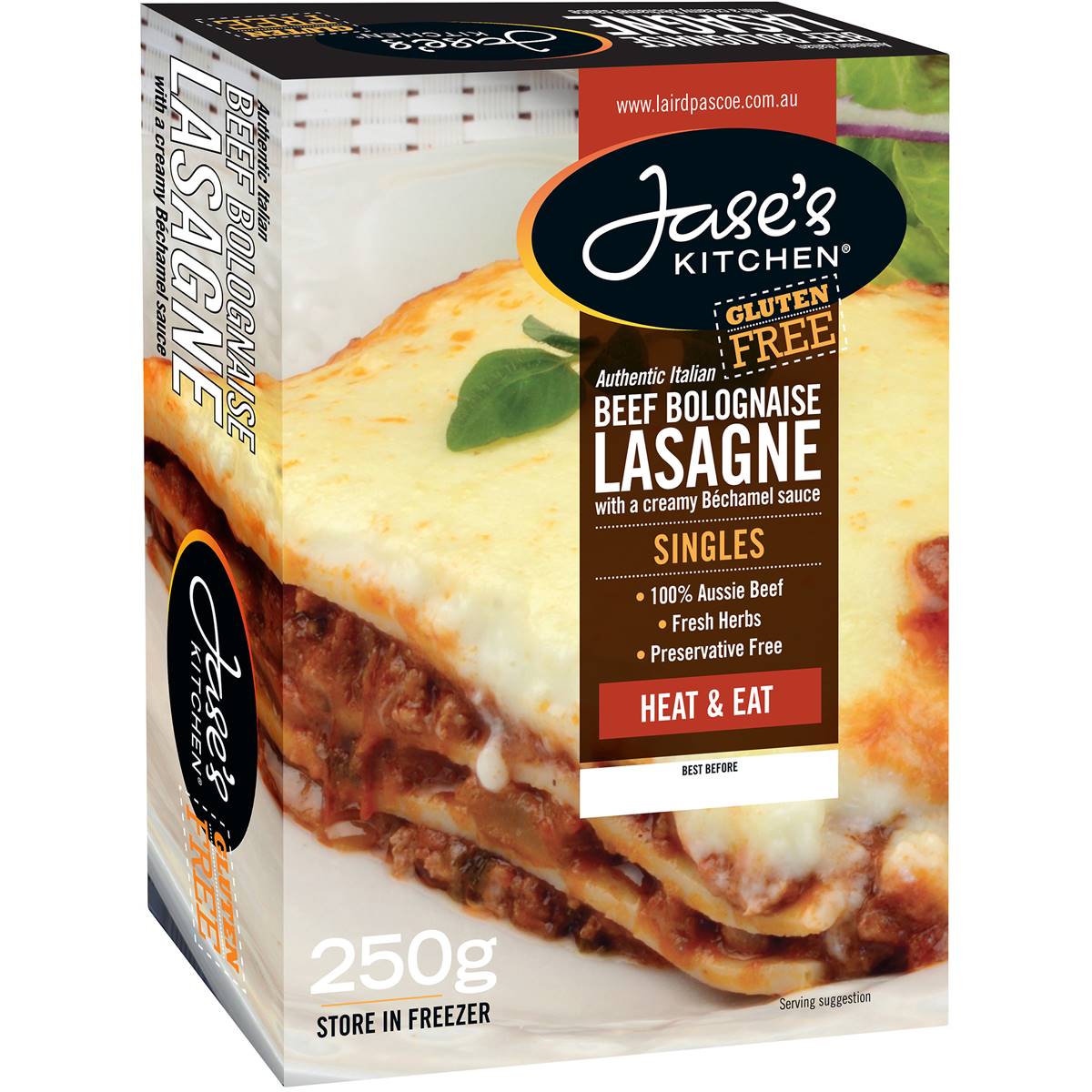 Jases Kitchen Gluten Free Beef Lasagne
