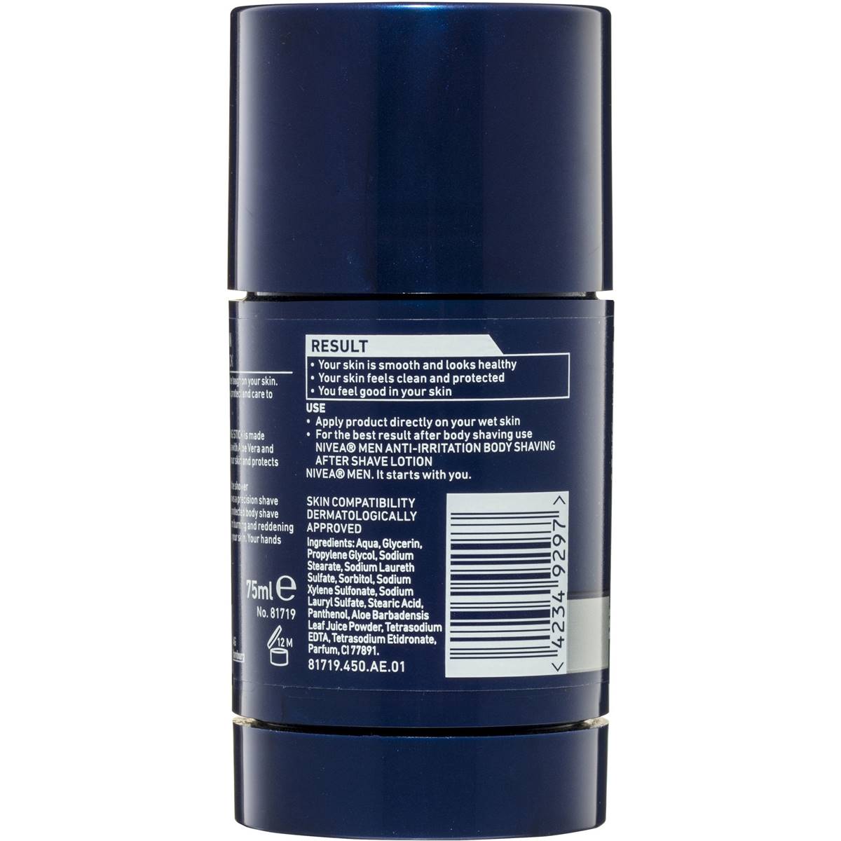 Nivea Men Body Shaving Stick Antiirritation 75ml Woolworths