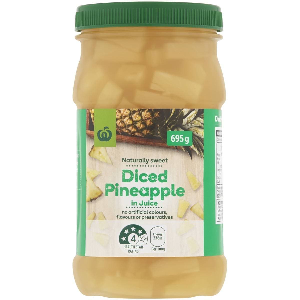 Woolworths Diced Pineapple In Juice 695g Woolworths