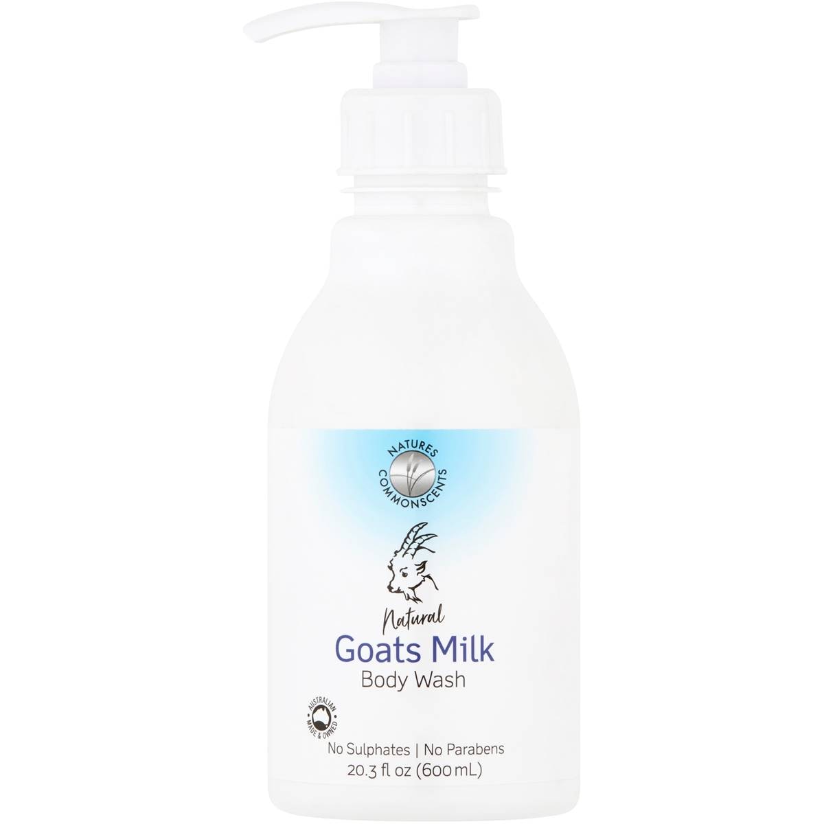 Natures Commonscents Goats Milk Body Wash 600ml | Woolworths