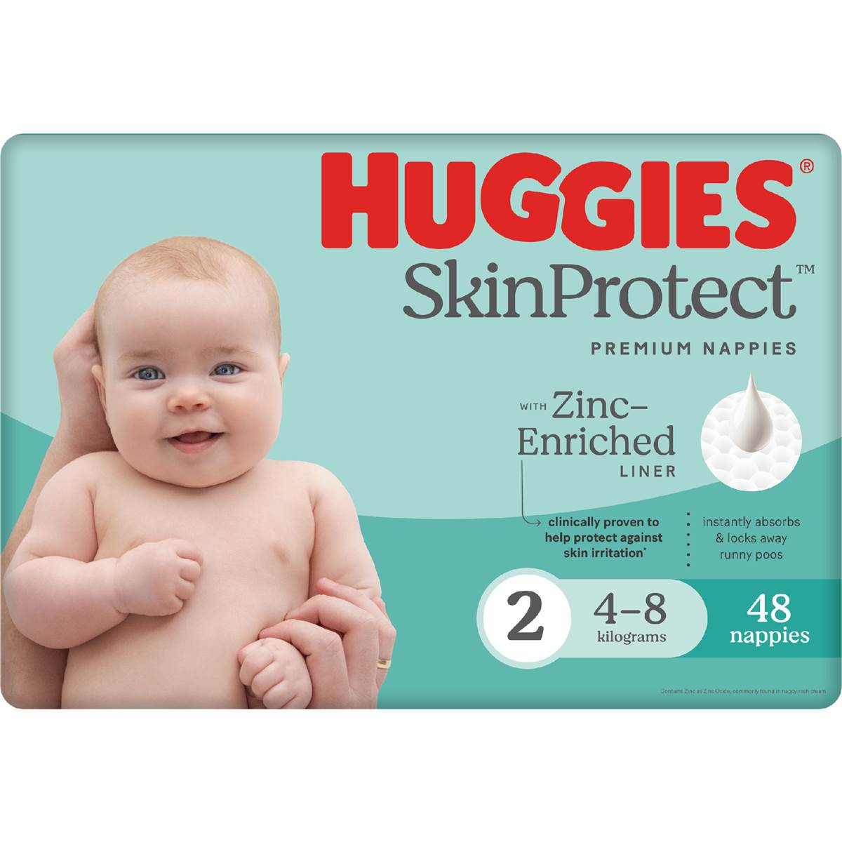 Huggies Infant Nappies Size 2 48 Pack Woolworths