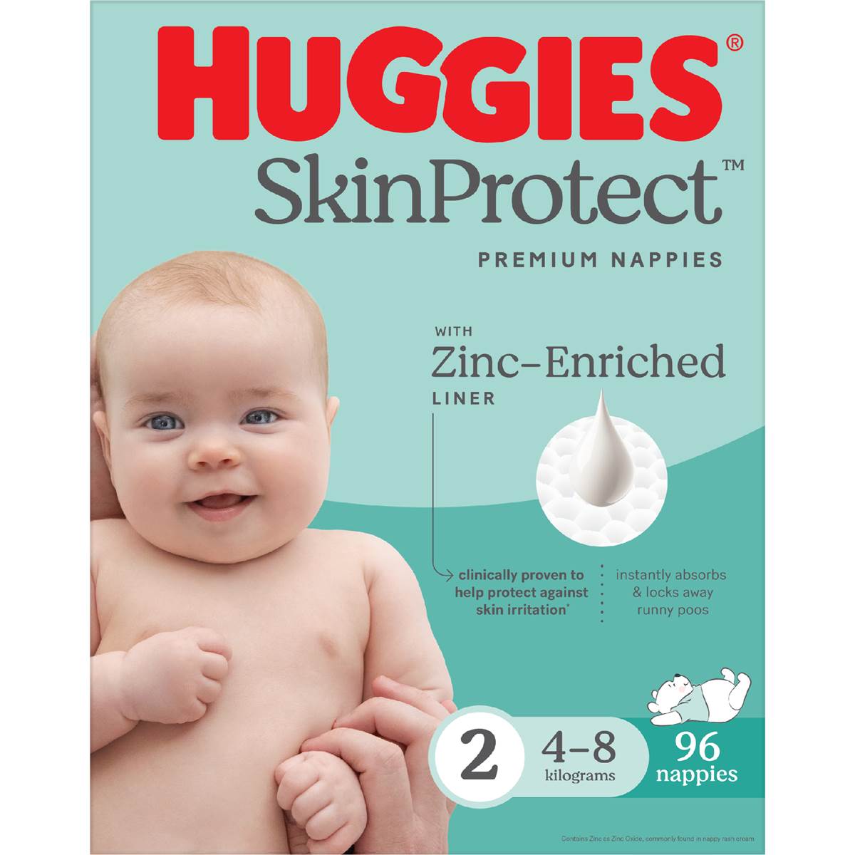 Huggies Infant Nappies Size 2 96 Pack Woolworths