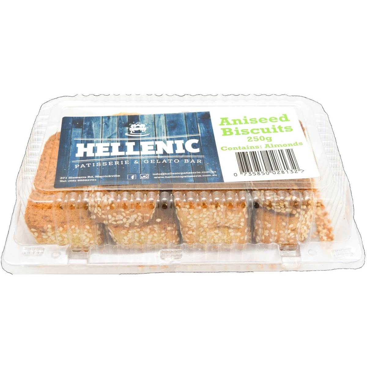 Hellenic Biscuits Aniseed