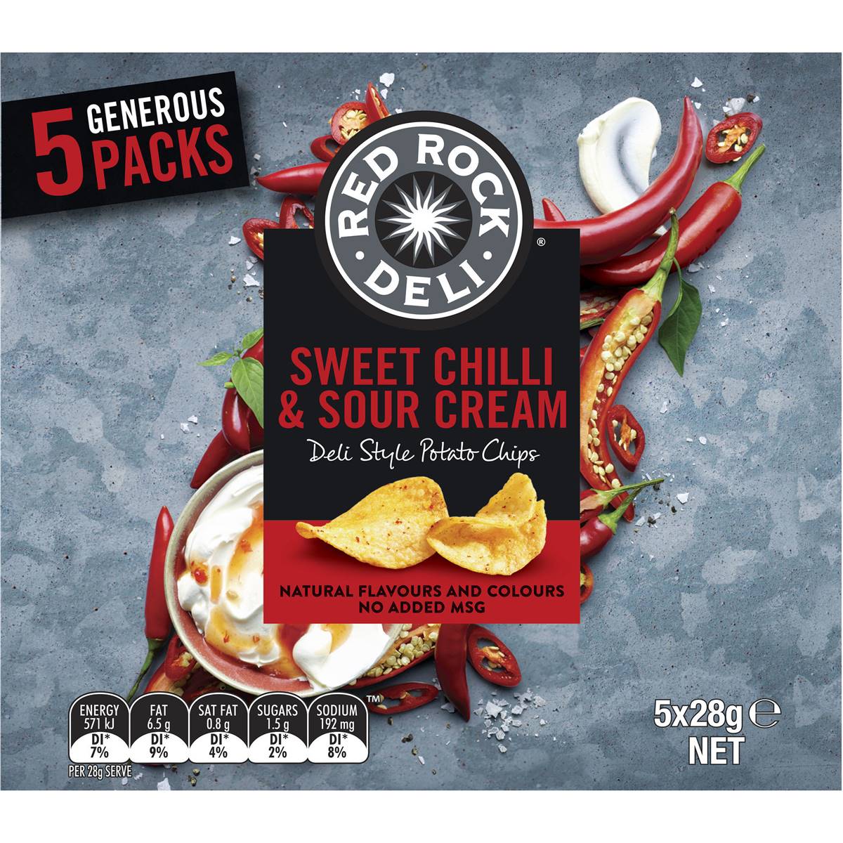 Red Rock Deli Potato Chips Multipack Sweet Chilli & Sour Cream Deli