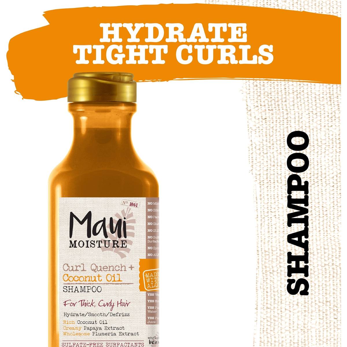 Maui Moisture Coconut Oil Shampoo For Curly Hair 385ml Woolworths