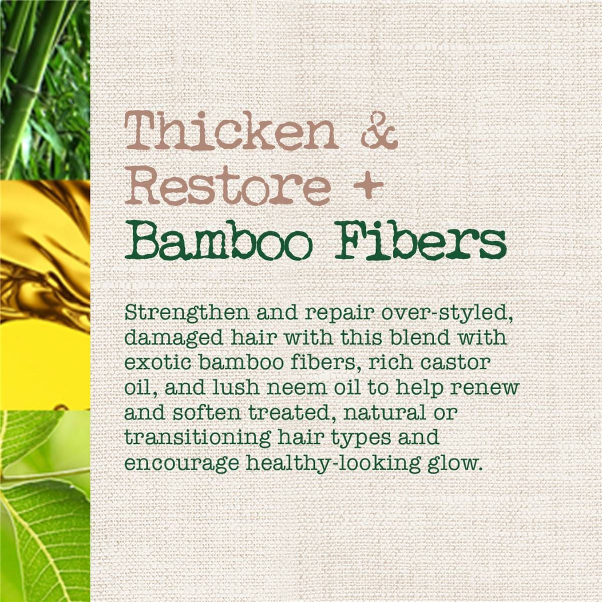 Maui Moisture Thicken & Restore Bamboo Fibre Shampoo 385ml Woolworths