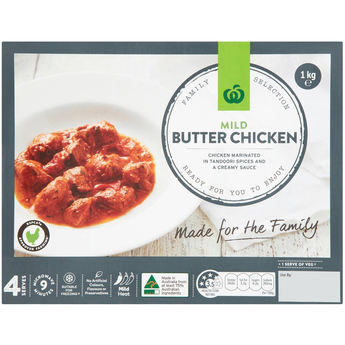 Woolworths Butter Chicken Chilled Meal 1kg Woolworths