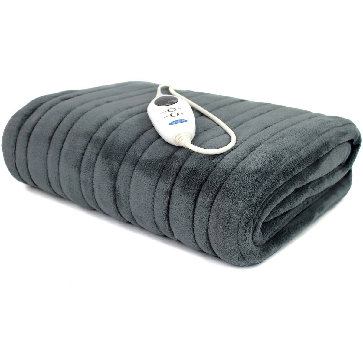 Jason Insulux Plush Heated Throw Stormy Grey Each Woolworths