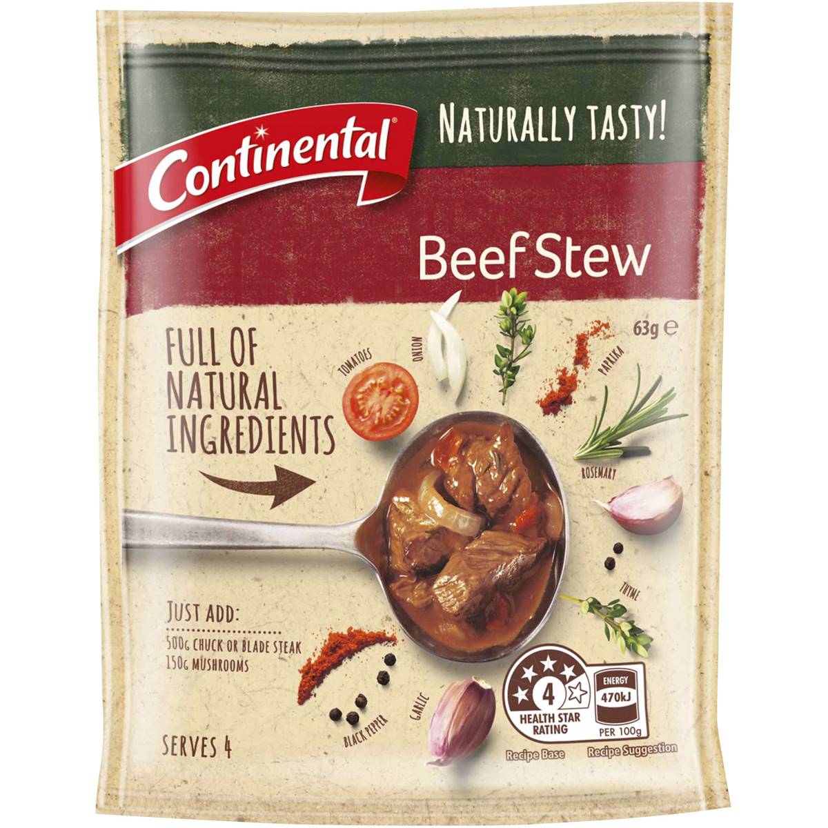 Continental Naturally Tasty Recipe Base Beef Stew