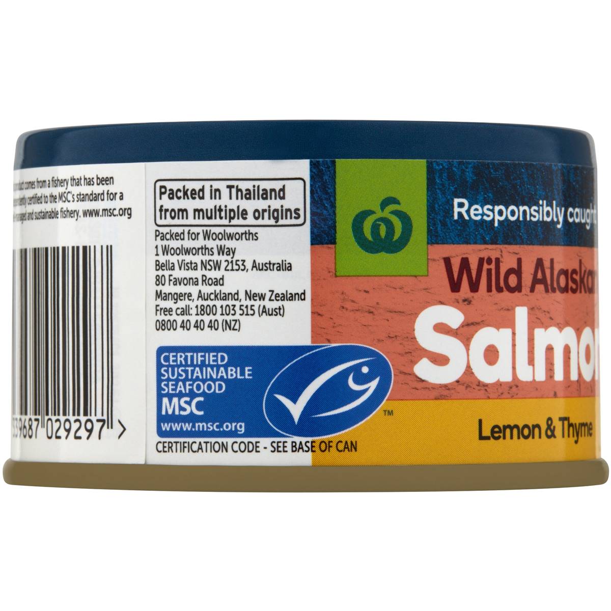 Woolworths Salmon Lemon & Thyme 95g Woolworths