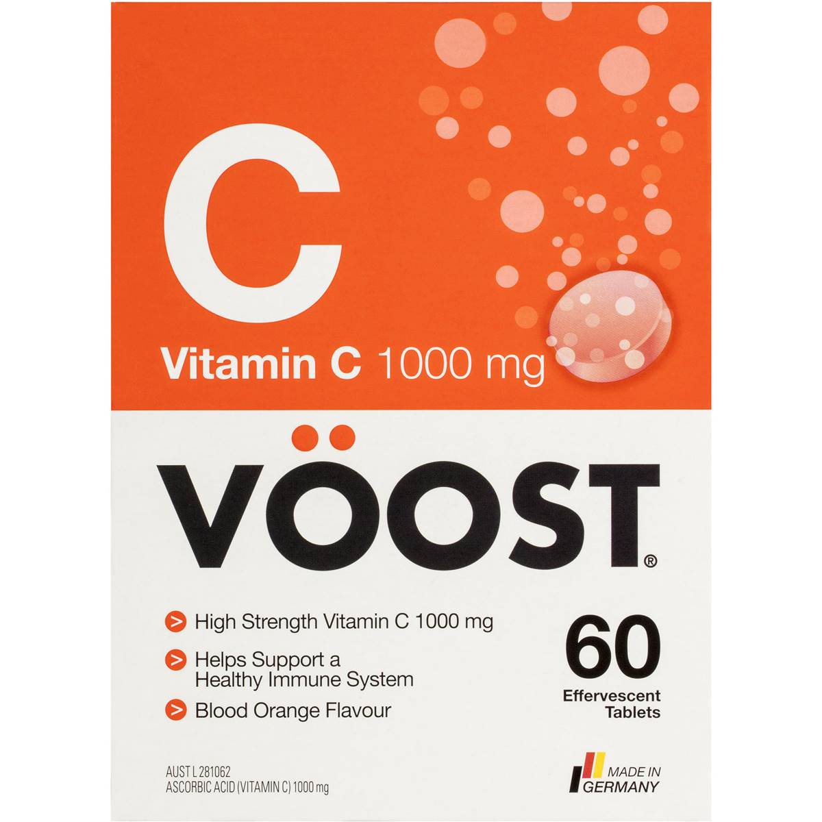 Voost Vitamin C 1000mg 60 Pack Woolworths