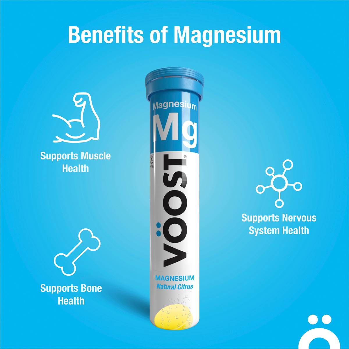 Voost Effervescent Magnesium Tablets 20 Pack Woolworths