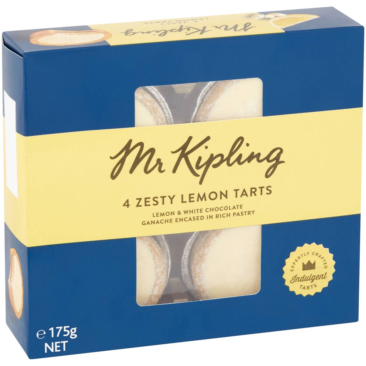 Mr Kipling Zesty Lemon Tart 4 Pack Woolworths