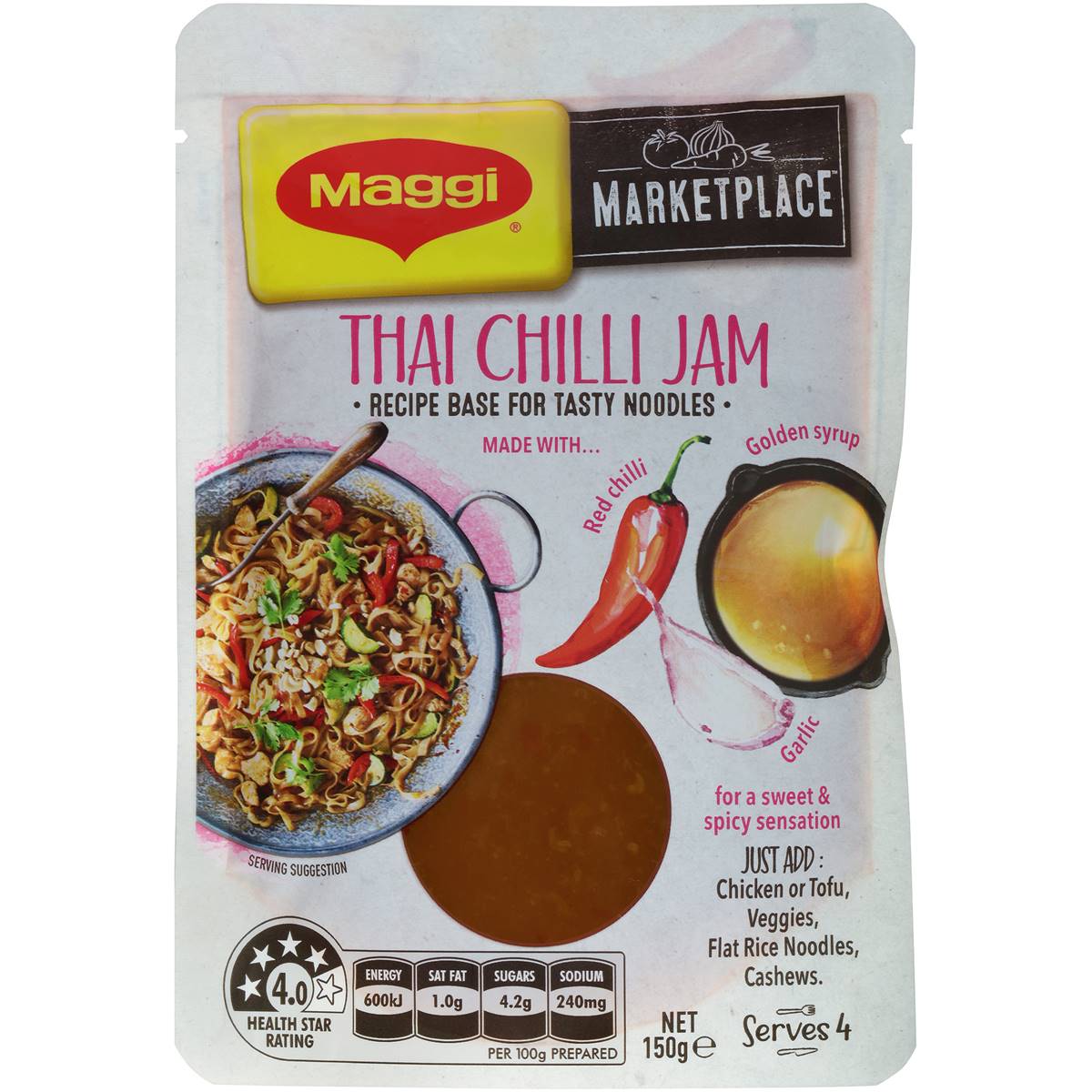 Maggi Marketplace Thai Chilli Jam 150g Woolworths