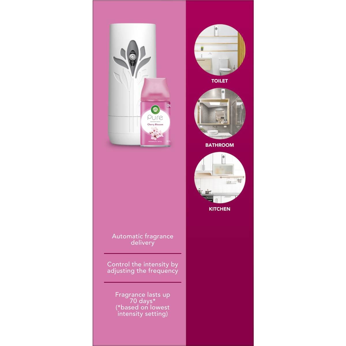 Air Wick Pure Freshmatic Cherry Blossom Air Freshener 157g Woolworths