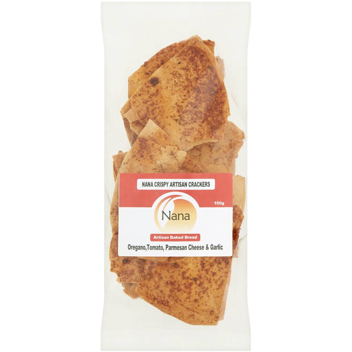 Nana Crispy Crackers Oregano Tomato Parmesan & Garlic