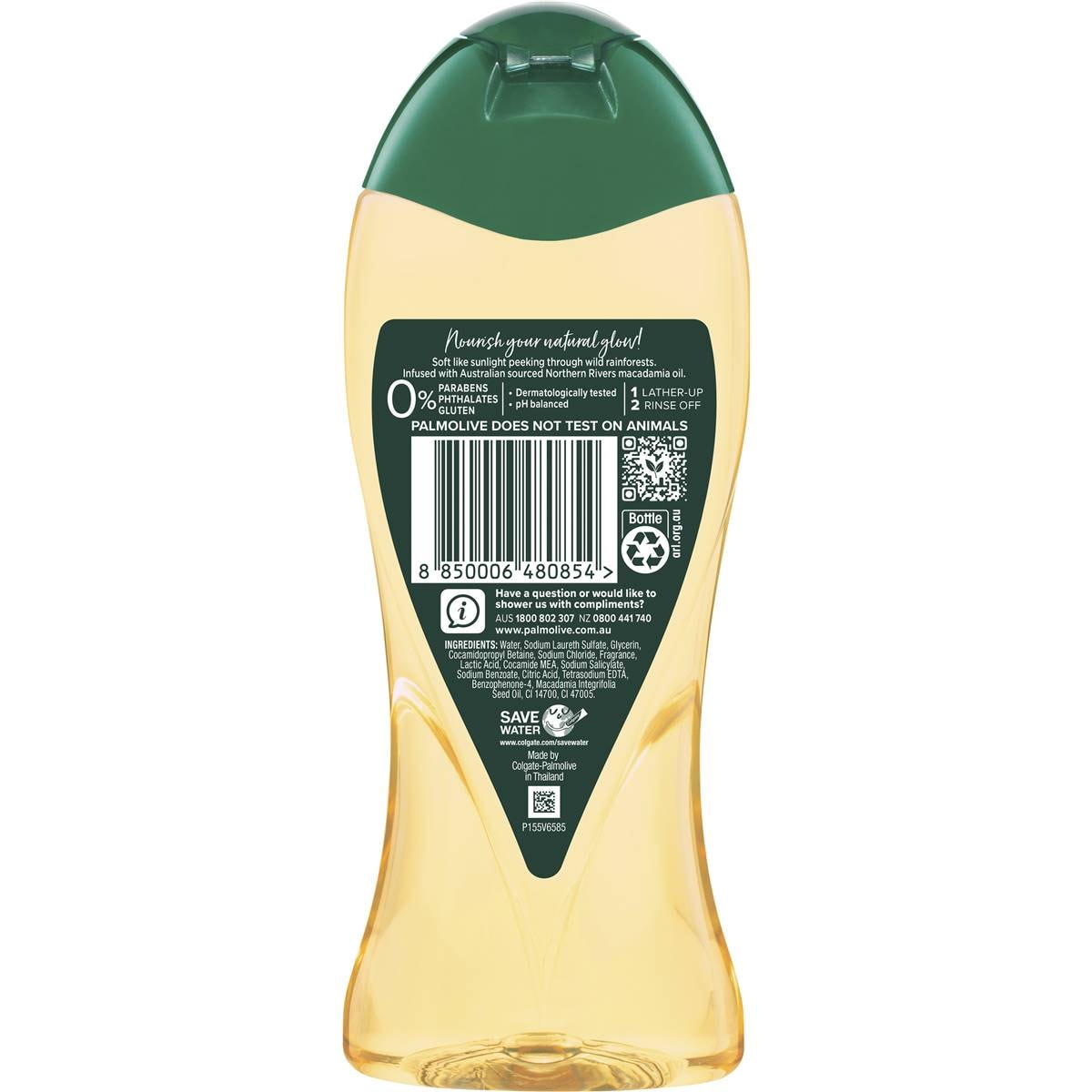 Palmolive Body Wash Shower Gel Luminous Oils Macadamia Oil 400ml