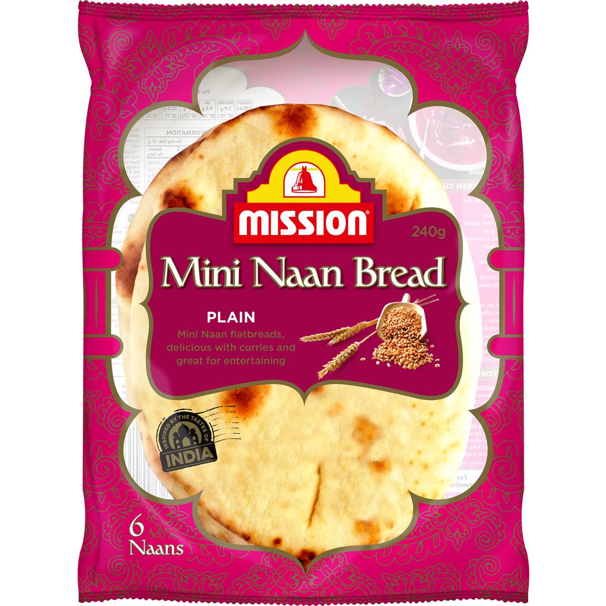 Mission Mini Naan 240g Woolworths