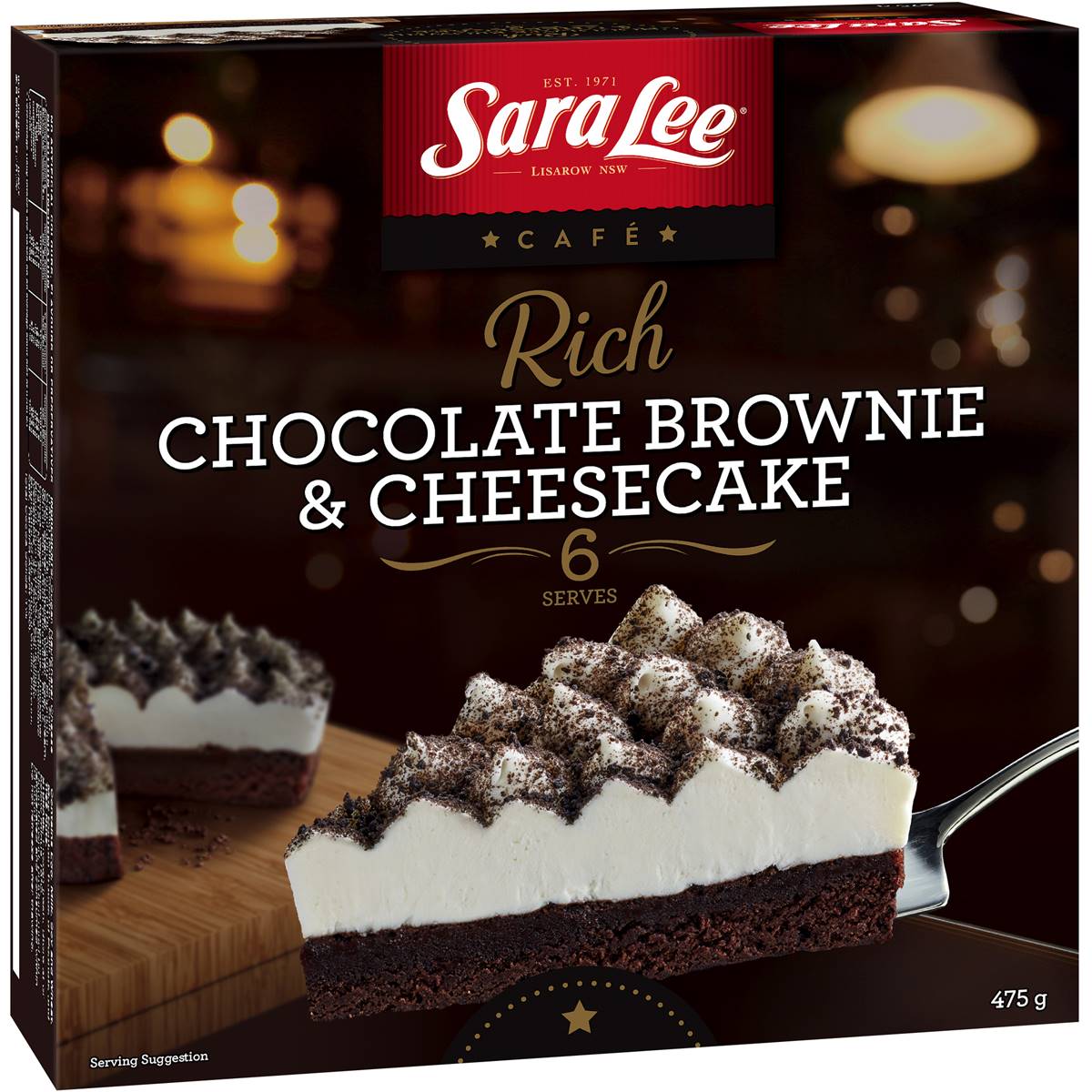 Sara Lee Brownie & Cheesecake 475g Woolworths