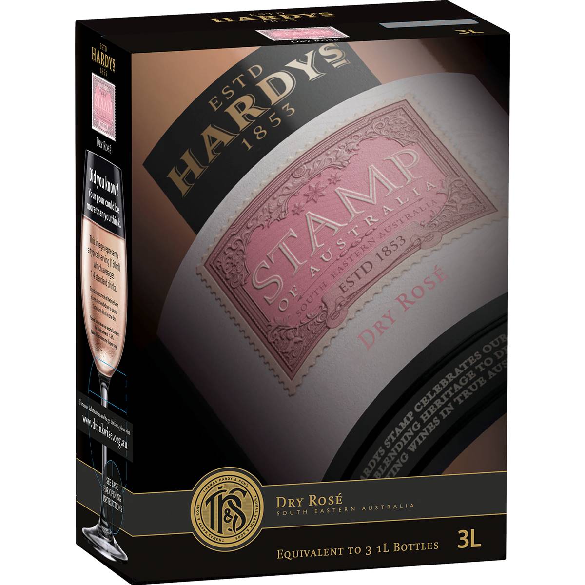 Hardys Stamp Cask Wine Rose