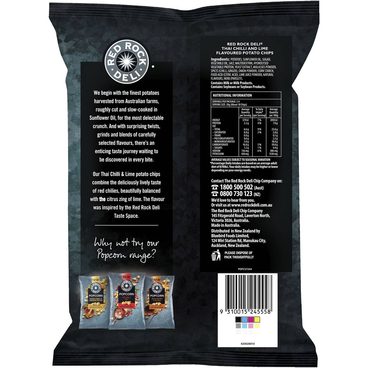 Red Rock Deli Thai Chilli & Lime 150g Woolworths