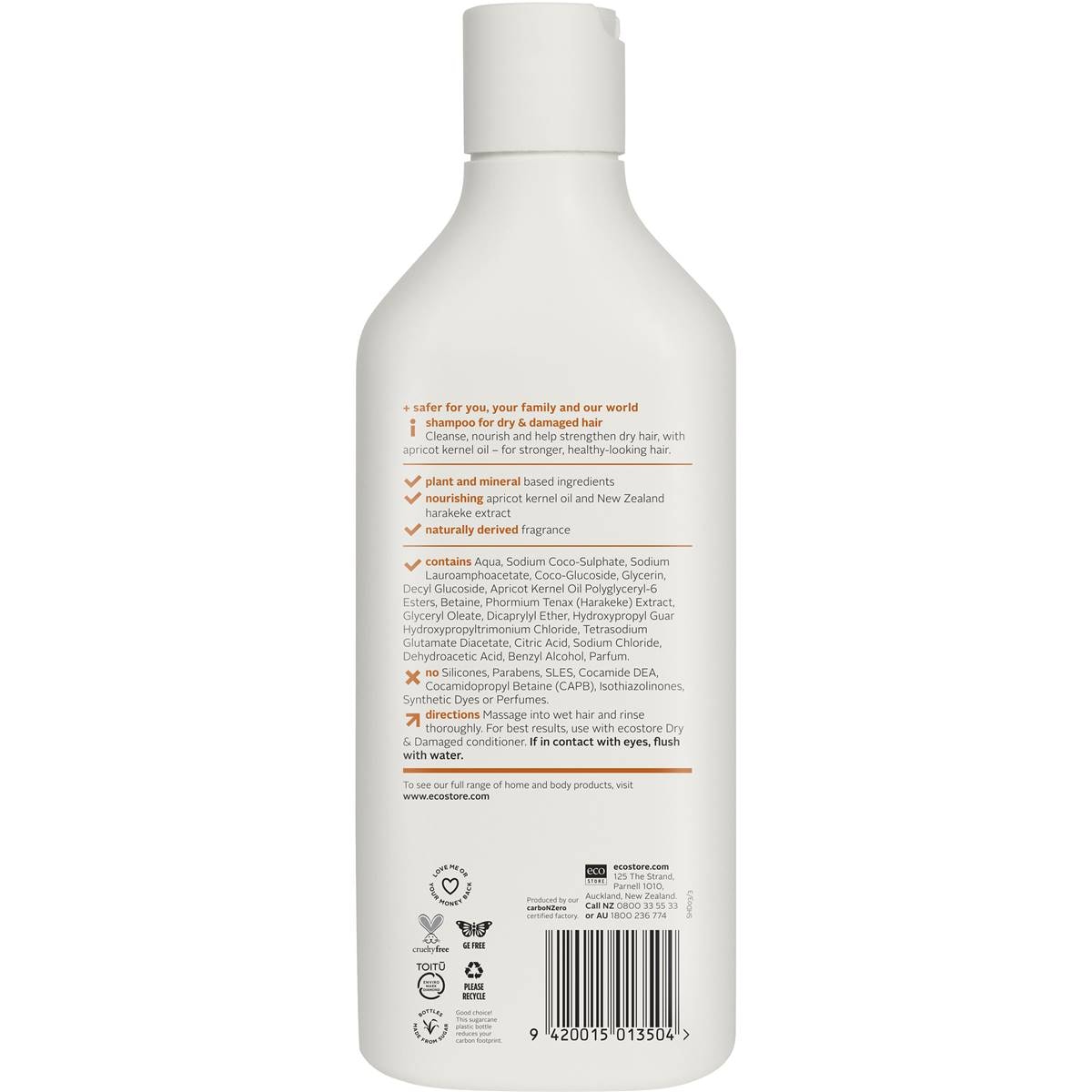 Ecostore Shampoo Dry, Damaged & Coloured Hair 350ml Woolworths