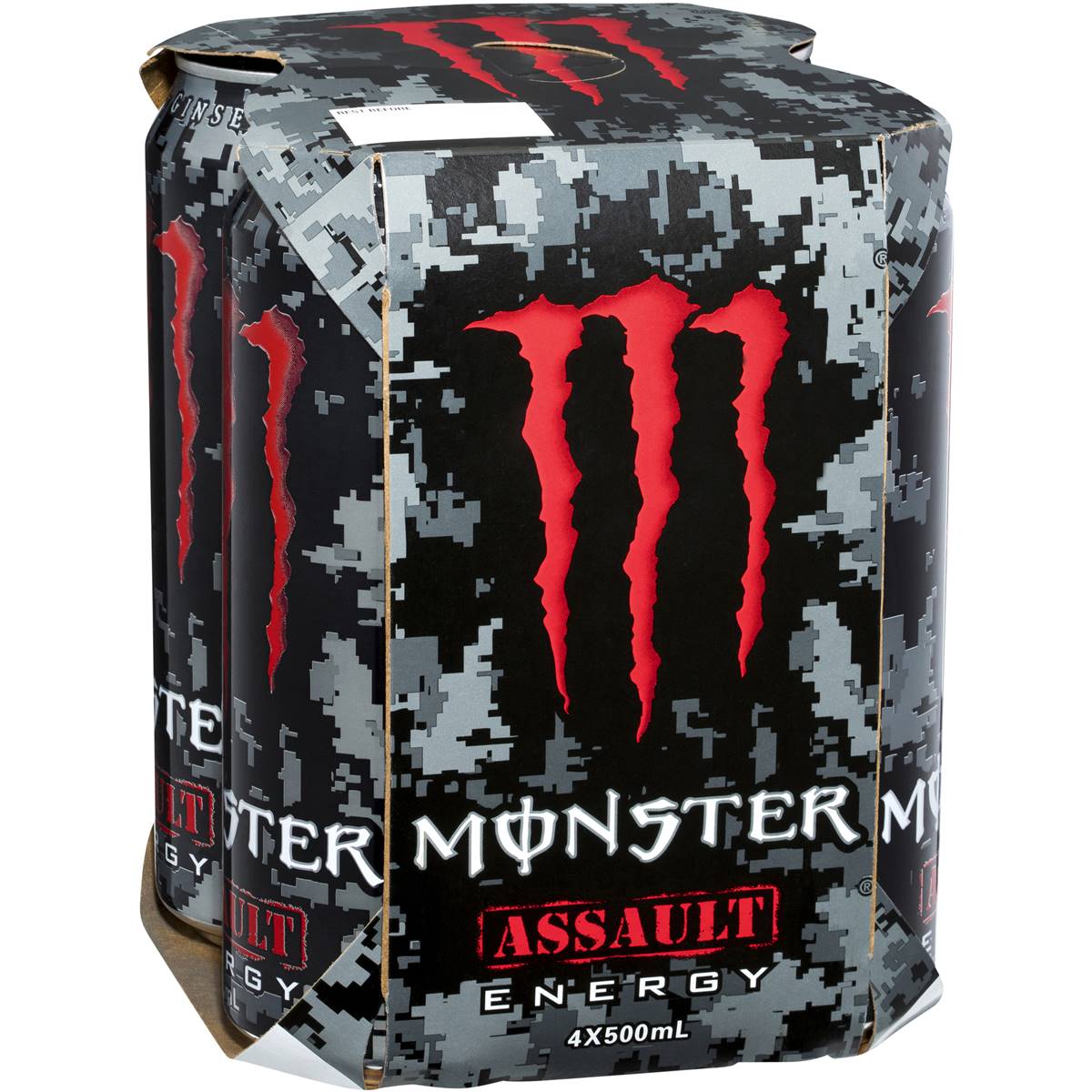 Monster Denergy Rink Assualt 4x500ml Woolworths