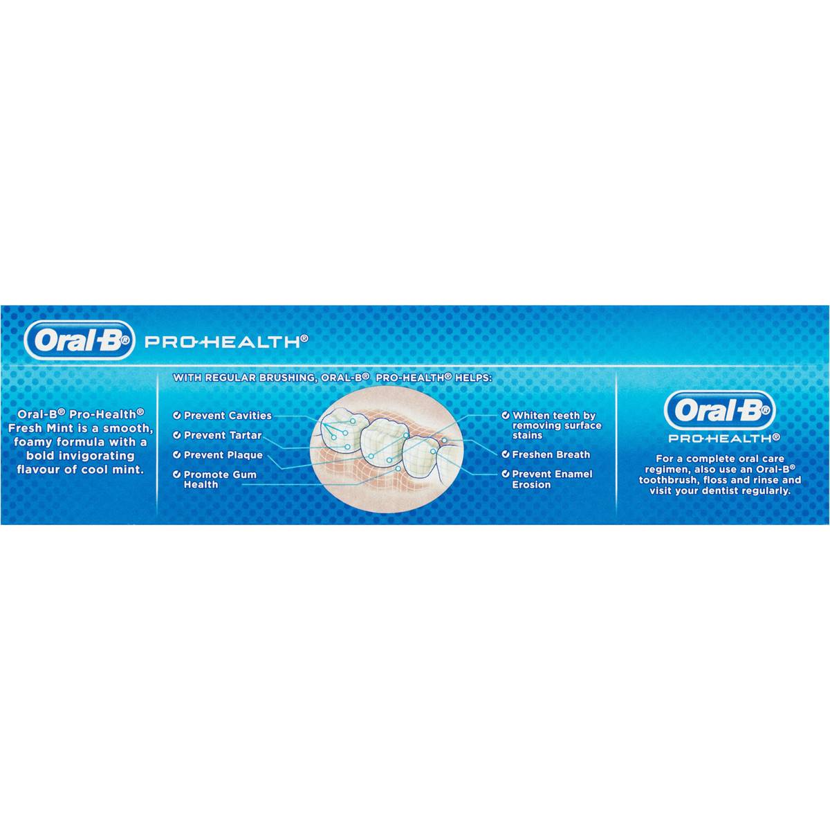 Oral B Pro Health Fresh Mint Toothpaste 130g Woolworths 5664