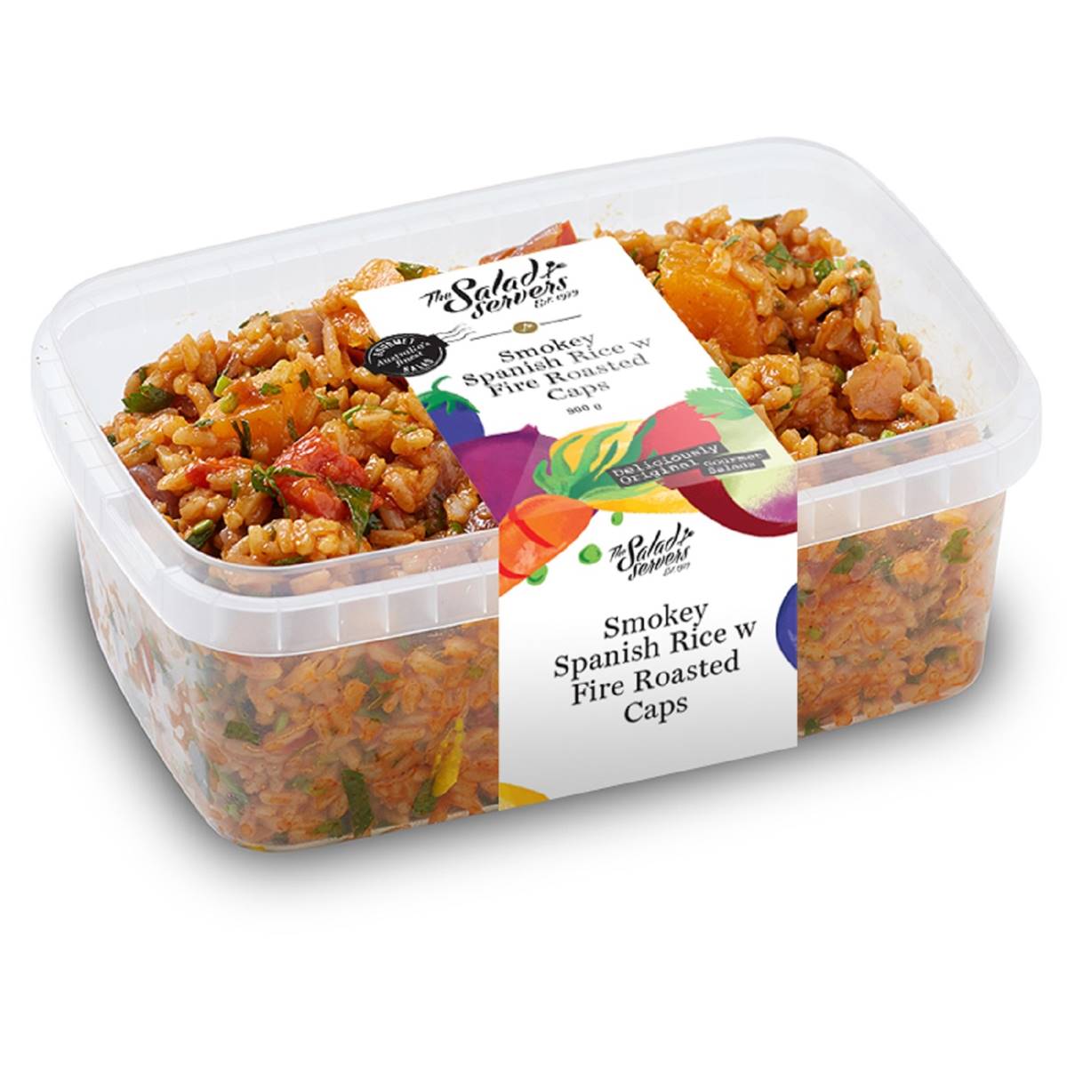 The Salad Servers Smokey Spanish Rice With Fire Roasted Capsicum