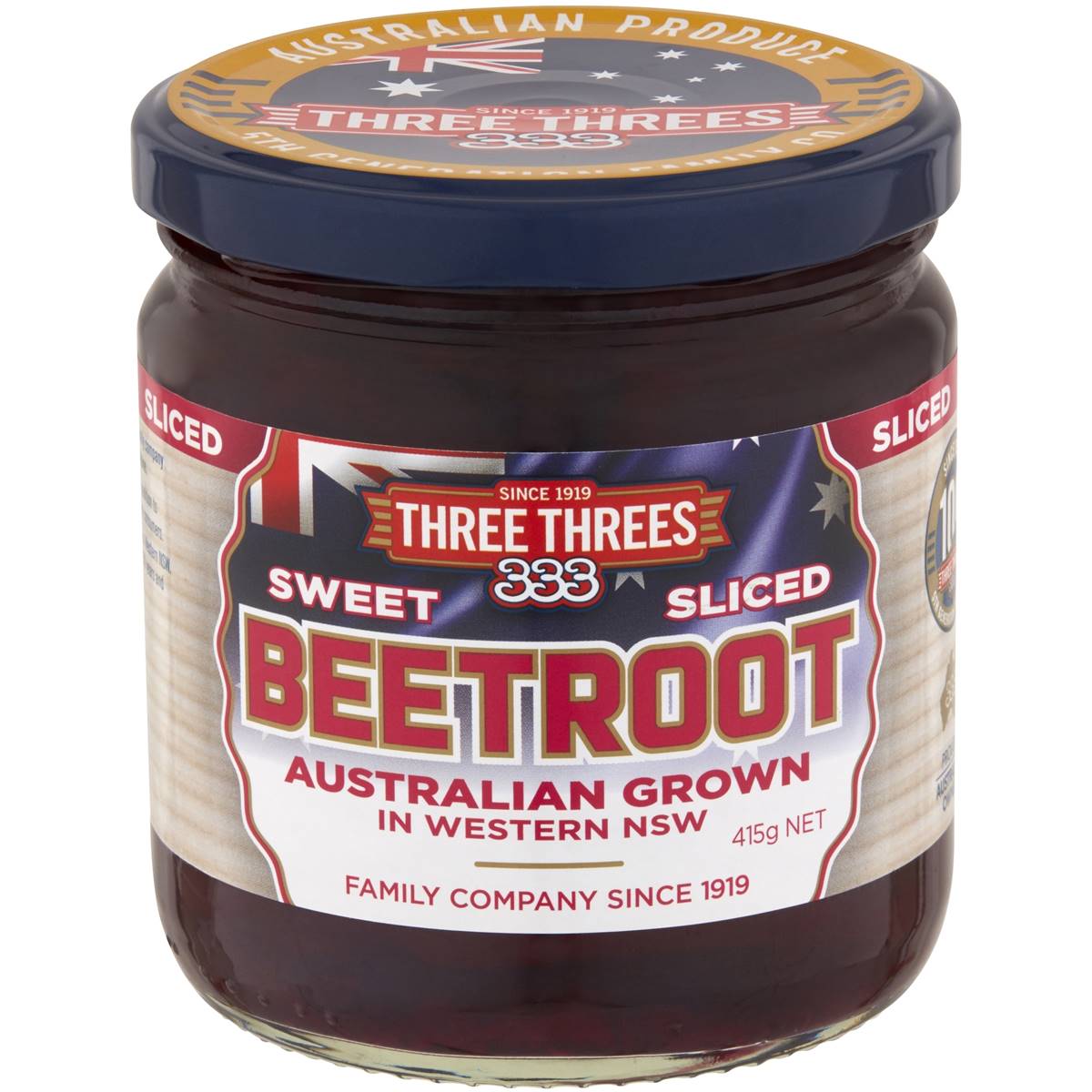 Three Threes Sweet Sliced Beetroot 