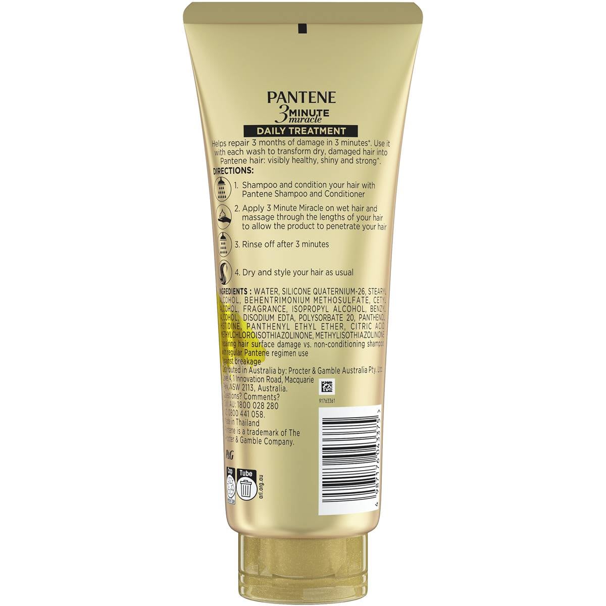 Pantene 3 Minute Miracle Moisture Renewal Daily Hair Treatment 400ml