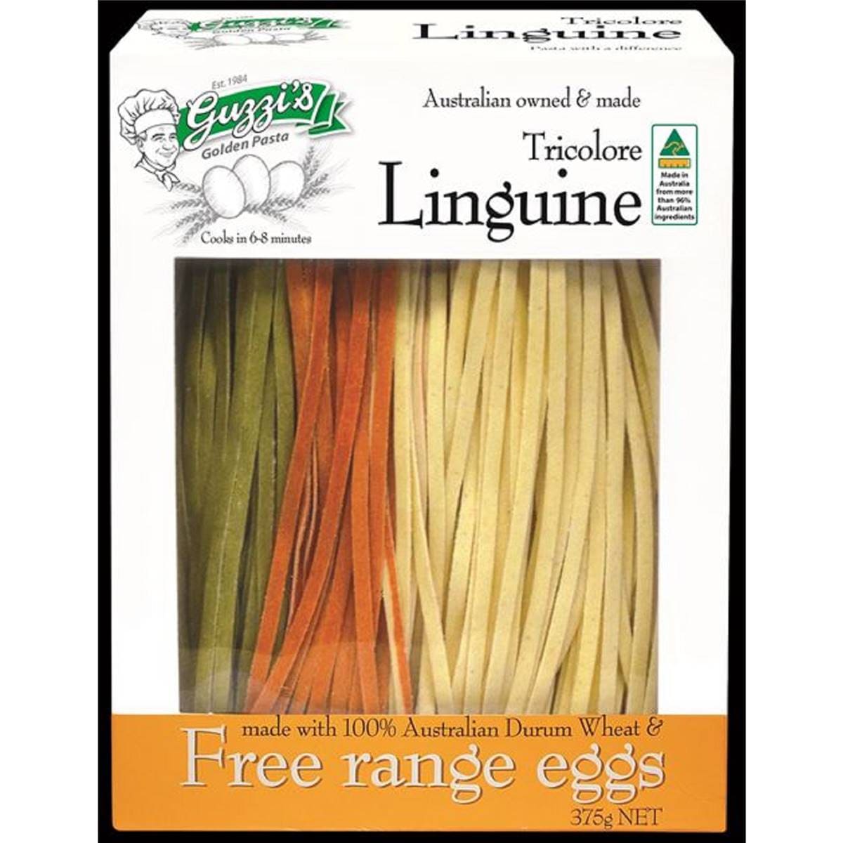 Guzzi's Tricolor Linguine 375g Woolworths