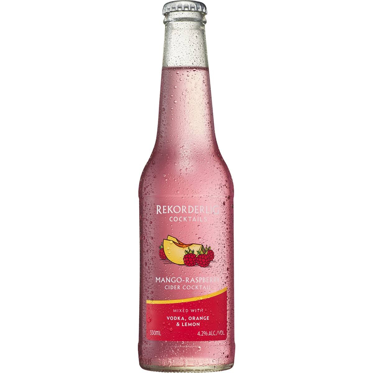 Rekorderlig Mango Raspberry Cider Cocktail 330ml Woolworths