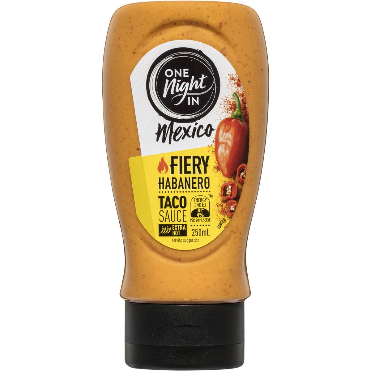 One Night In Mexico Fiery Habanero Taco Sauce 250ml Woolworths