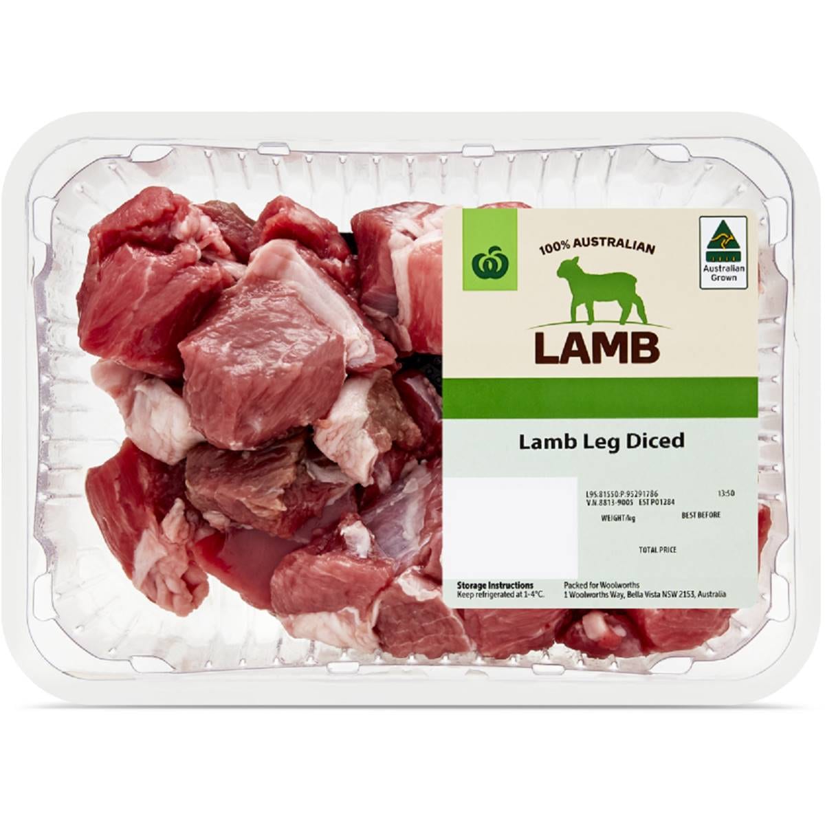 Woolworths Lamb Diced 400g Woolworths