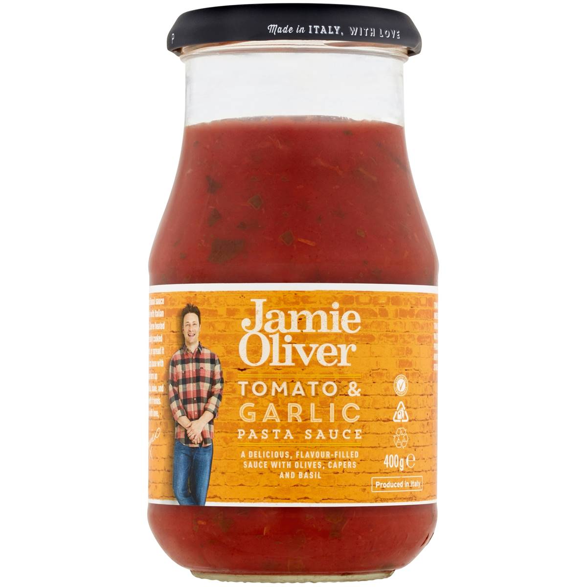 Jamie Oliver Tomato & Garlic Pasta Sauce 400g | Woolworths
