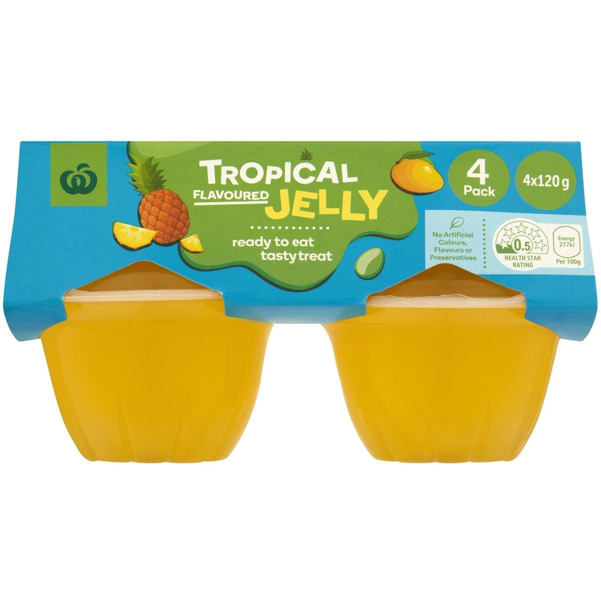 Woolworths Tropical Flavour Jelly 4 Pack Woolworths