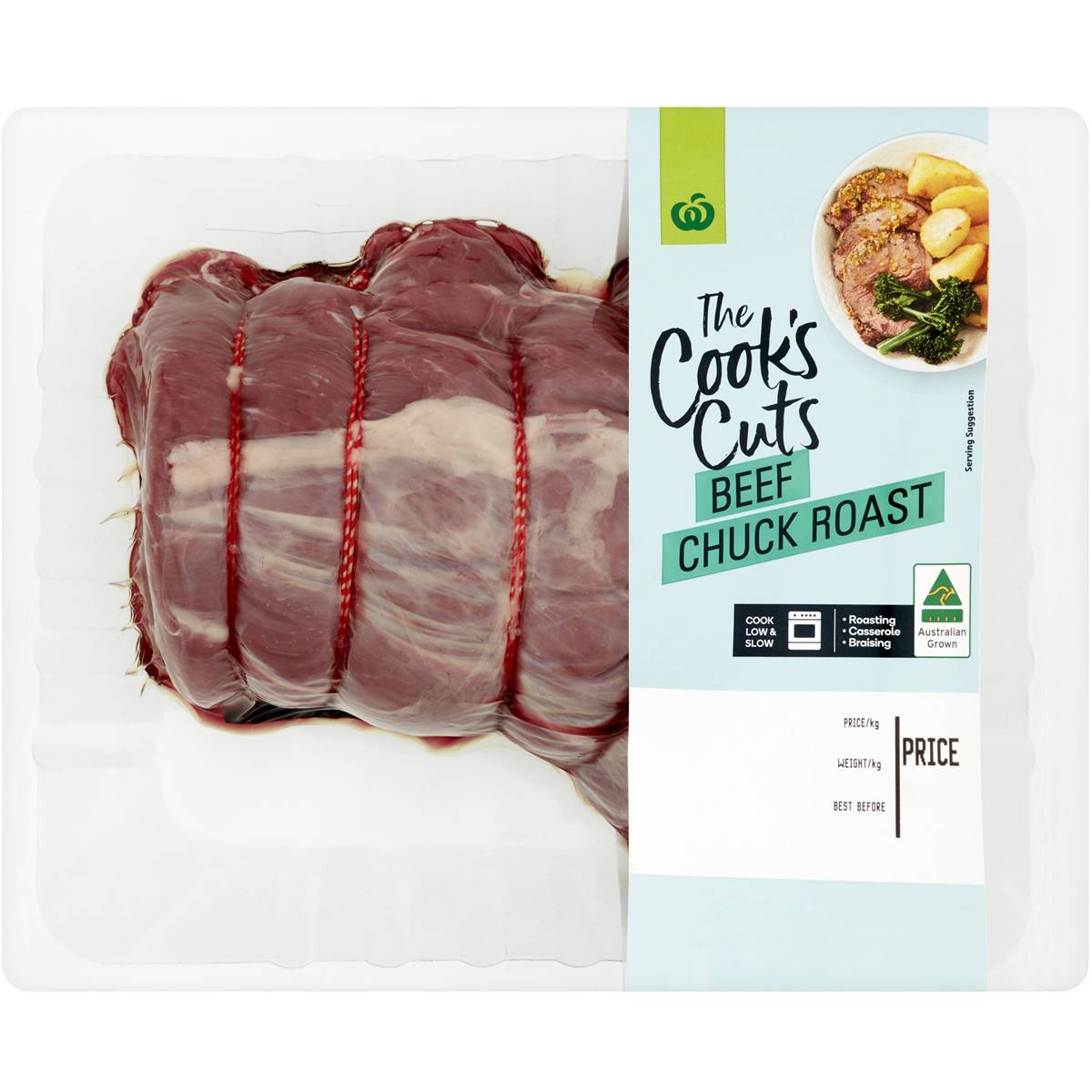 Woolworths The Cooks Cuts Chuck Eye Roast 750g 1.1kg Woolworths