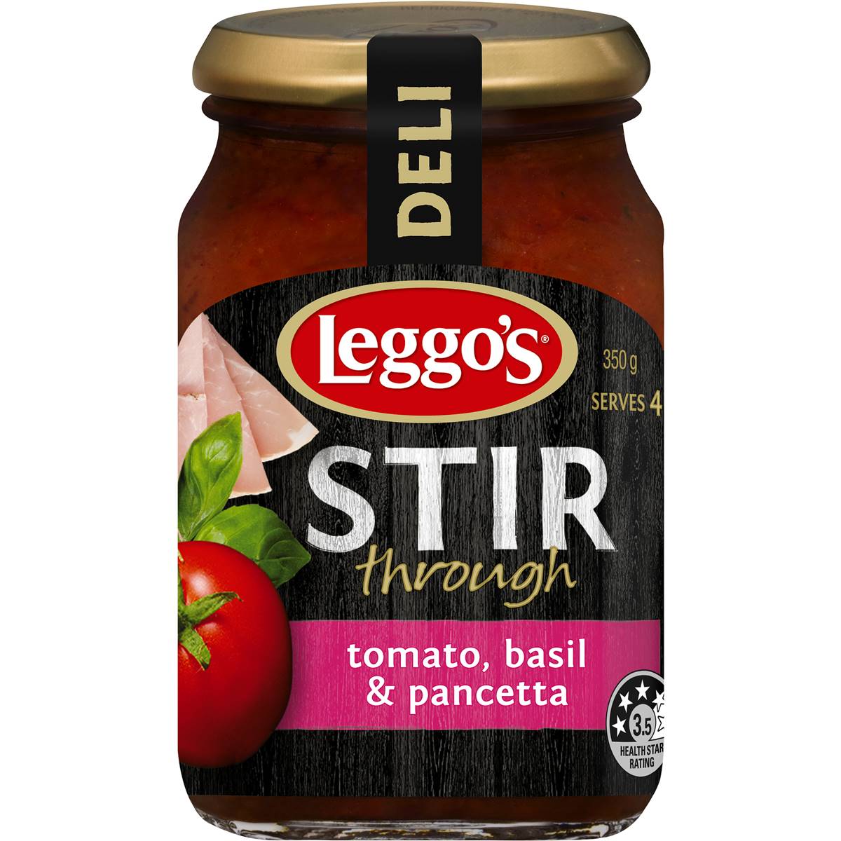 Leggos Stir Through Tomato Basil & Pancetta 350g Woolworths
